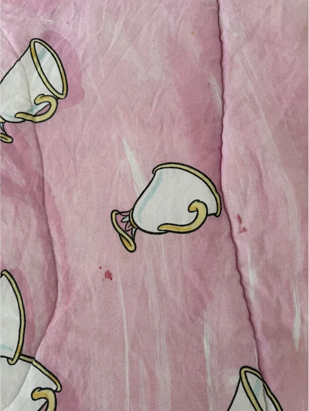 Vintage 90s Disney Beauty and the Beast Belle Reversible Full Comforter 81x76